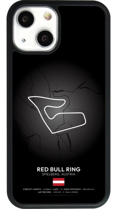 iPhone 13 mini Case Hülle - Silikon schwarz F1 Track 2025 Austria