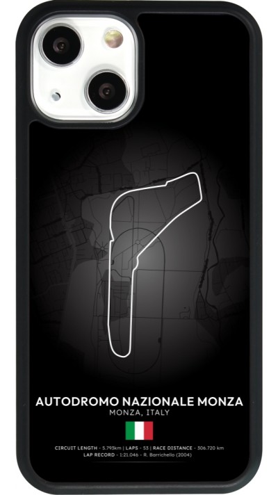 iPhone 13 mini Case Hülle - Silikon schwarz F1 Track 2025 Italy