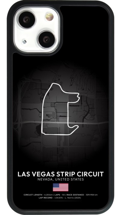 iPhone 13 mini Case Hülle - Silikon schwarz F1 Track 2025 Las Vegas