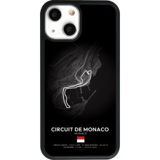 Coque iPhone 13 mini - Silicone rigide noir F1 Track 2025 Monaco