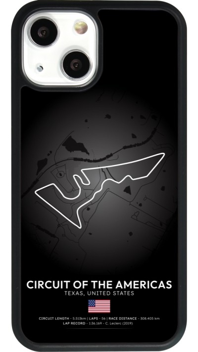 iPhone 13 mini Case Hülle - Silikon schwarz F1 Track 2025 United States