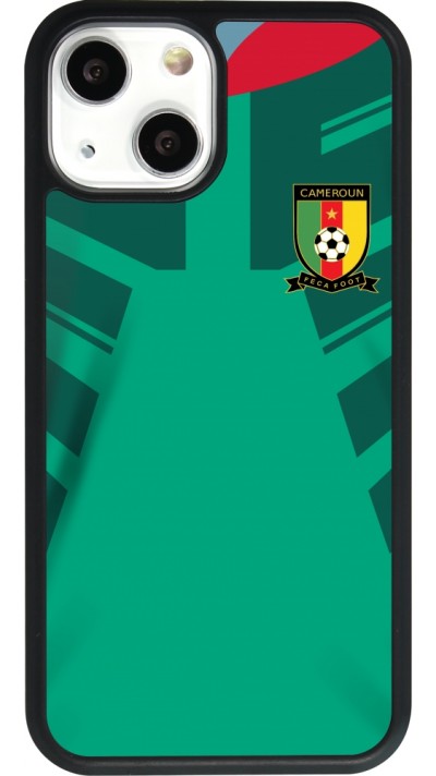 iPhone 13 mini Case Hülle - Silikon schwarz Kamerun 2022 personalisierbares Fussballtrikot