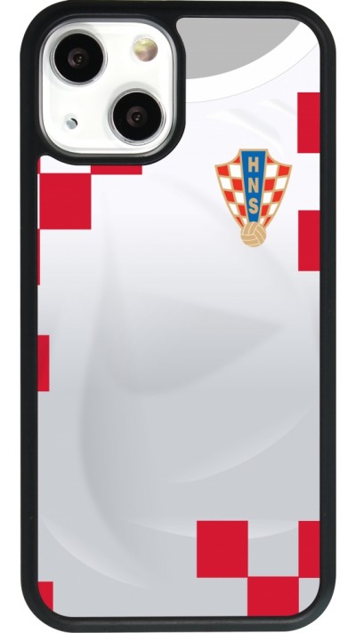 iPhone 13 mini Case Hülle - Silikon schwarz Kroatien 2022 personalisierbares Fussballtrikot