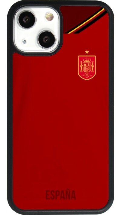 iPhone 13 mini Case Hülle - Silikon schwarz Spanien 2022 personalisierbares Fußballtrikot