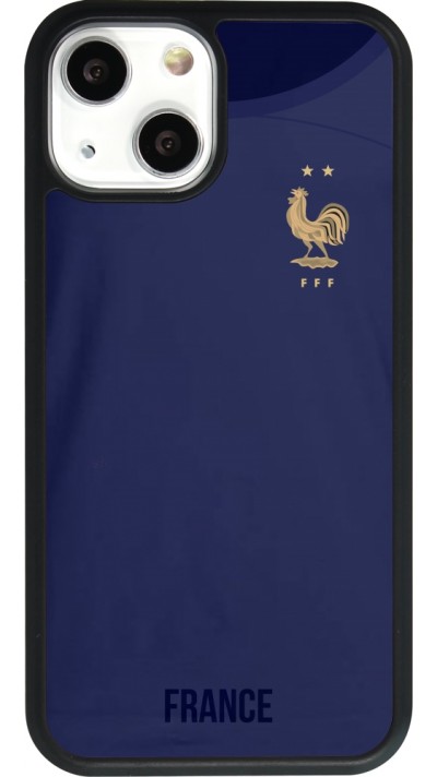 iPhone 13 mini Case Hülle - Silikon schwarz Frankreich 2022 personalisierbares Fussballtrikot