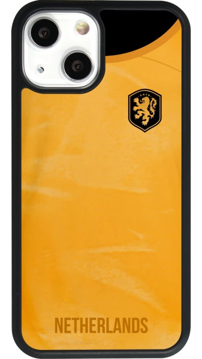 iPhone 13 mini Case Hülle - Silikon schwarz Holland 2022 personalisierbares Fußballtrikot
