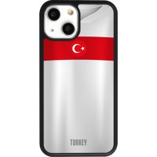 iPhone 13 mini Case Hülle - Silikon schwarz Türkei personalisierbares Fussballtrikot