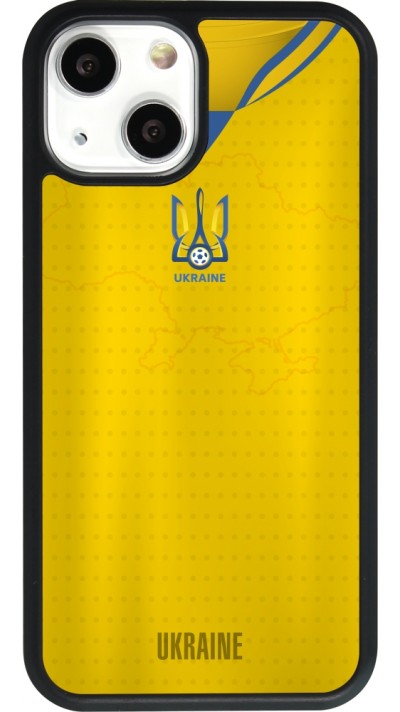 iPhone 13 mini Case Hülle - Silikon schwarz Fussballtrikot Ukraine