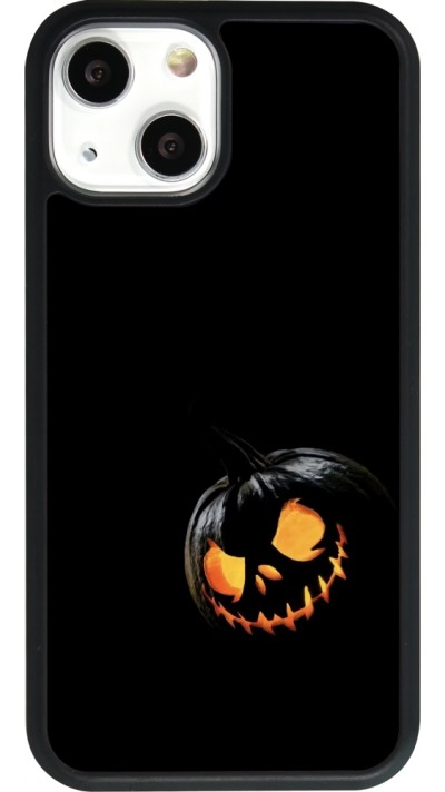 iPhone 13 mini Case Hülle - Silikon schwarz Halloween 2023 discreet pumpkin