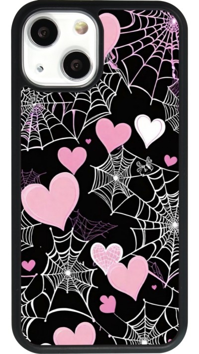 iPhone 13 mini Case Hülle - Silikon schwarz Halloween 2024 girly