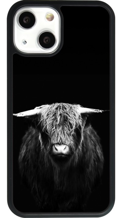 iPhone 13 mini Case Hülle - Silikon schwarz Highland calf black