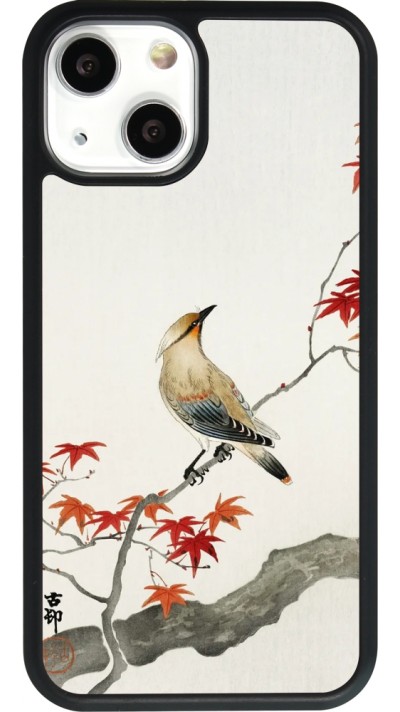 iPhone 13 mini Case Hülle - Silikon schwarz Japanese Bird