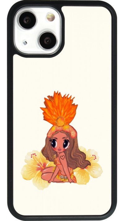 Coque iPhone 13 mini - Silicone rigide noir Karol G Tropicoqueta