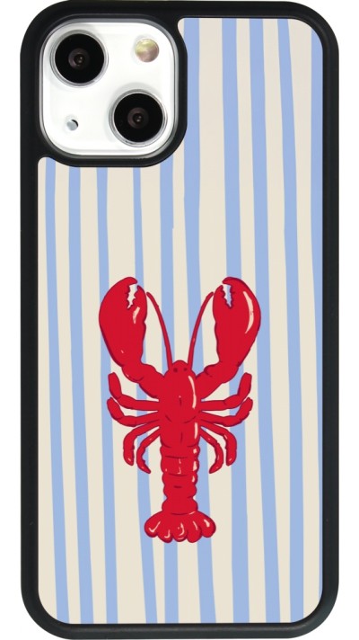 Coque iPhone 13 mini - Silicone rigide noir Red lobster 2026