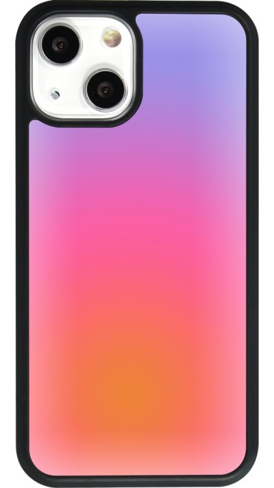 iPhone 13 mini Case Hülle - Silikon schwarz Orange Pink Blue Gradient