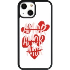 Coque iPhone 13 mini - Silicone rigide noir Saint Valentines Day 26 Amor