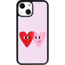 Coque iPhone 13 mini - Silicone rigide noir Saint Valentines Day 26 Heart