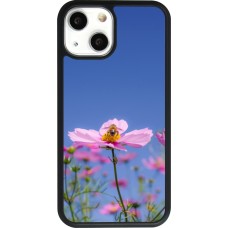 Coque iPhone 13 mini - Silicone rigide noir Bee on a flower Spring 2026