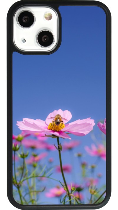 Coque iPhone 13 mini - Silicone rigide noir Bee on a flower 2026