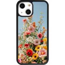 Coque iPhone 13 mini - Silicone rigide noir Spring flowers Spring 2026