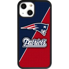 Coque iPhone 13 mini - Silicone rigide noir Super Bowl 26 Patriots 1