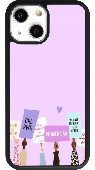 Coque iPhone 13 mini - Silicone rigide noir Womens day 2026 9