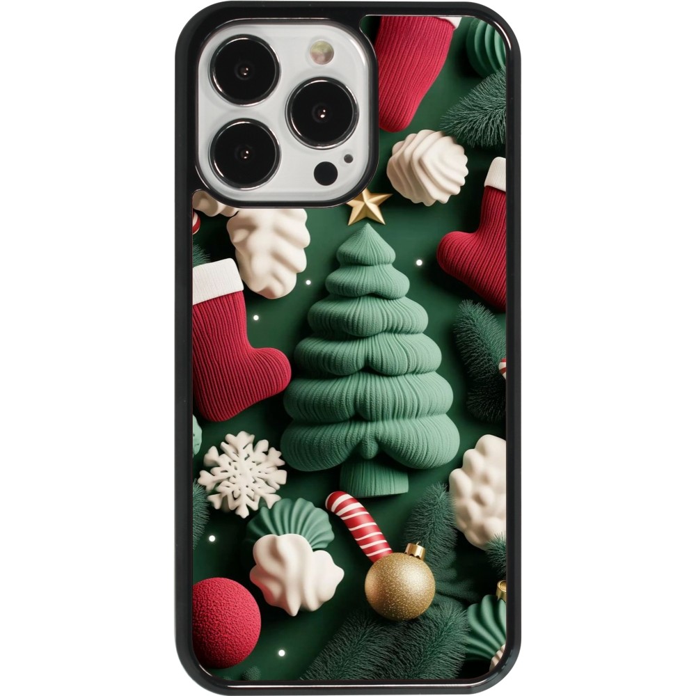 Coque iPhone 13 Pro - Christmas 25 Christmas textiles