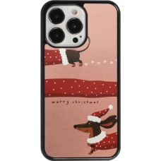 Coque iPhone 13 Pro - Christmas 25 Teckel Merry Xmas