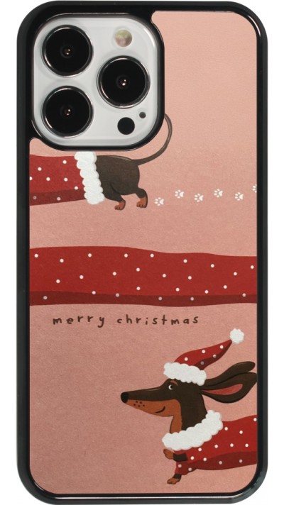 Coque iPhone 13 Pro - Christmas 25 Teckel Merry Xmas