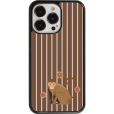 Coque iPhone 13 Pro - Monkey with stripes