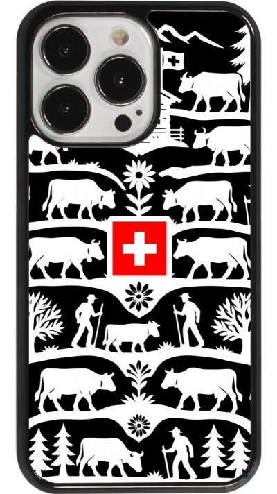 Coque iPhone 13 Pro - Poya Suisse 3 noir Coque iPhone 13 Pro - Poya Suisse 3 noir