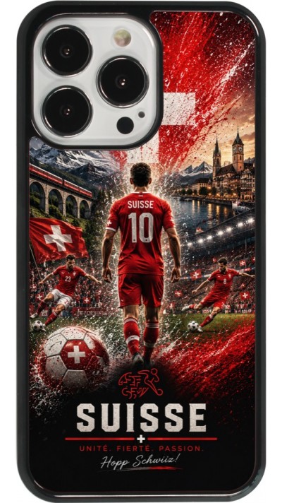 Coque iPhone 13 Pro - Football Suisse splash 2026