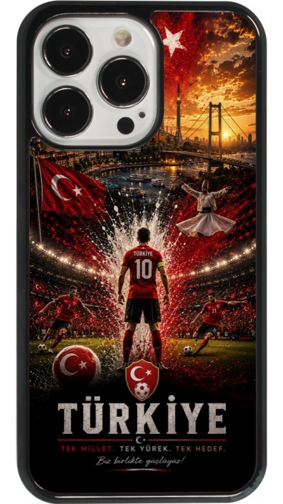 Coque iPhone 13 Pro - Football Turquie splash 2026