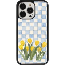 Coque iPhone 13 Pro - Blue vichy tulips 2026