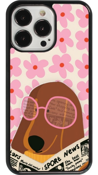 Coque iPhone 13 Pro - Dog with newspaper 2026