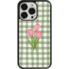 Coque iPhone 13 Pro - Green vichy tulips 2026