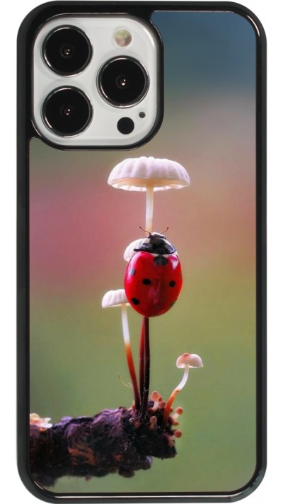 Coque iPhone 13 Pro - Ladybird on a mushroom 2026