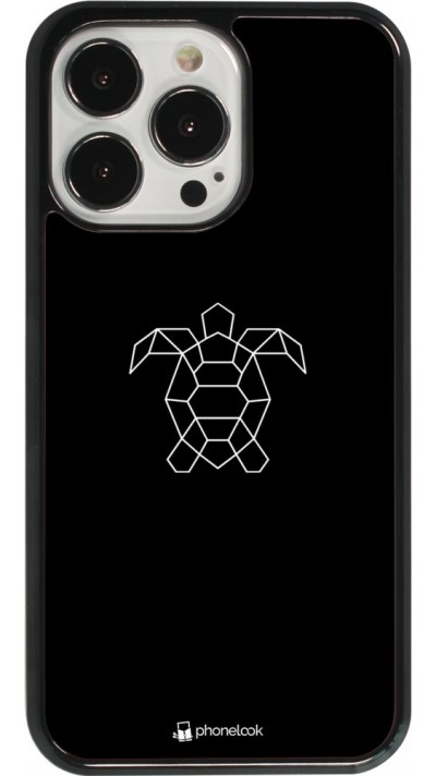 Coque iPhone 13 Pro - Turtles lines on black Coque iPhone 13 Pro - Turtles lines on black