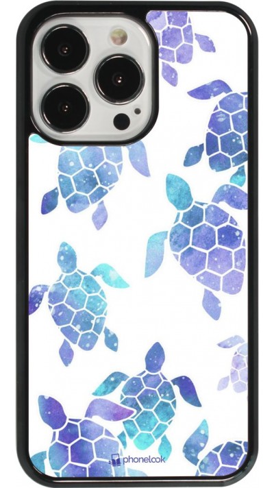 Coque iPhone 13 Pro - Turtles pattern watercolor Coque iPhone 13 Pro - Turtles pattern watercolor