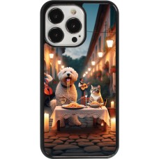 Coque iPhone 13 Pro - Valentine 2024 Dog & Cat Candlelight
