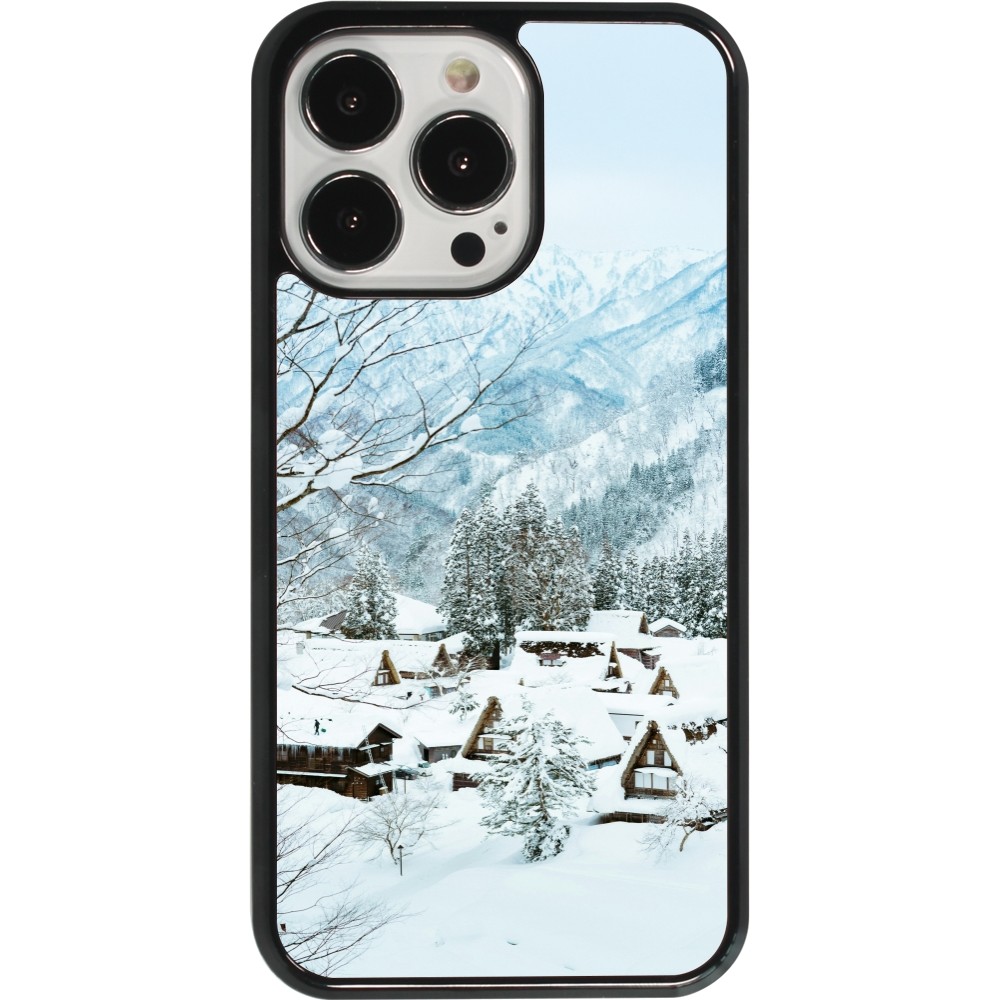 Coque iPhone 13 Pro - Winter 25 Winter snowy landscape