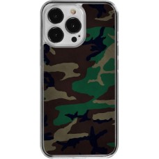 iPhone 13 Pro Case Hülle - Kunststoff transparent Camouflage 3