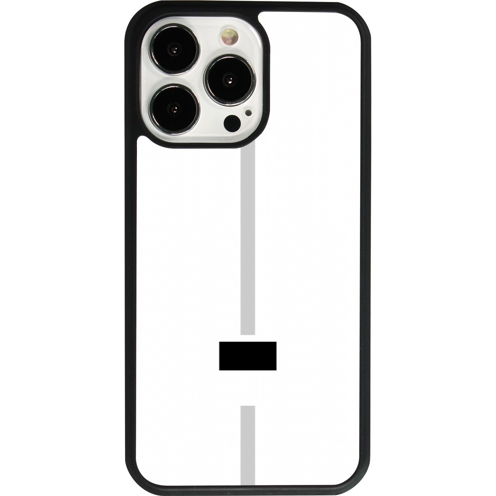 iPhone 13 Pro Case Hülle - Silikon schwarz Kanton FR weiss