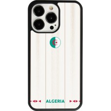 Coque iPhone 13 Pro - Silicone rigide noir Maillot de football Algérie 2026 personnalisable