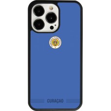 Coque iPhone 13 Pro - Silicone rigide noir Maillot de football Curaçao 2026 personnalisable