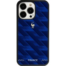 Coque iPhone 13 Pro - Silicone rigide noir Maillot de football France 2026 personnalisable