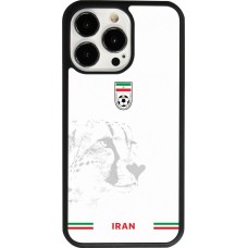 Coque iPhone 13 Pro - Silicone rigide noir Maillot de football Iran 2026 personnalisable