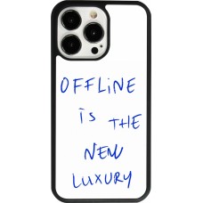 Coque iPhone 13 Pro - Silicone rigide noir Offline is the new luxury
