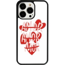 Coque iPhone 13 Pro - Silicone rigide noir Saint Valentines Day 26 Amor