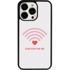Coque iPhone 13 Pro - Silicone rigide noir Saint Valentines Day 26 Love is in the air
